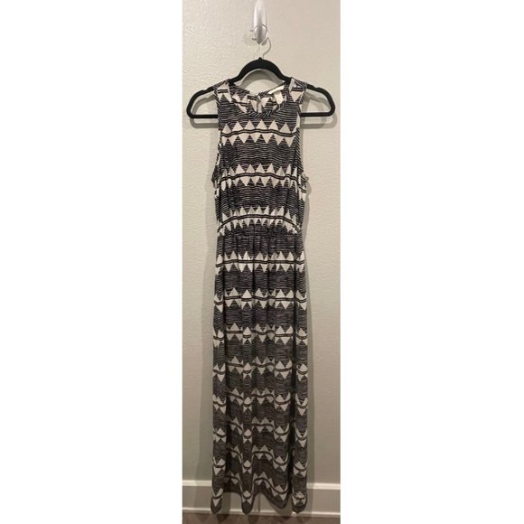 H&M Black and White Tribal Long Dress - Picture 1 of 6